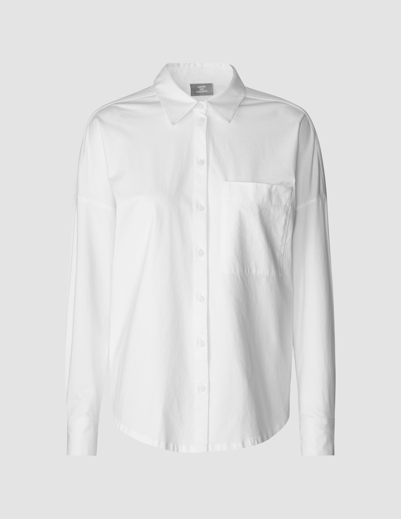 Oversized Long Sleeve Shirt White